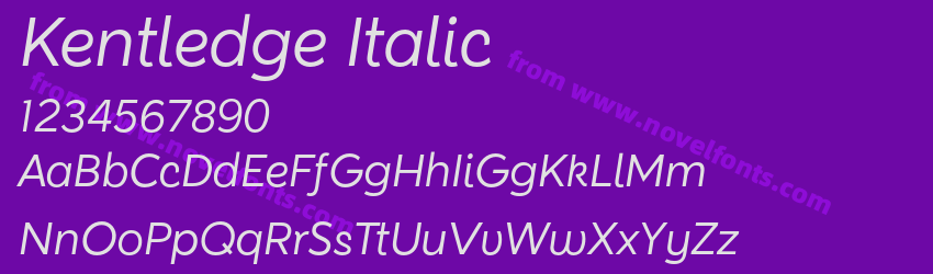 Kentledge ItalicPreview Kentledge ItalicPreview