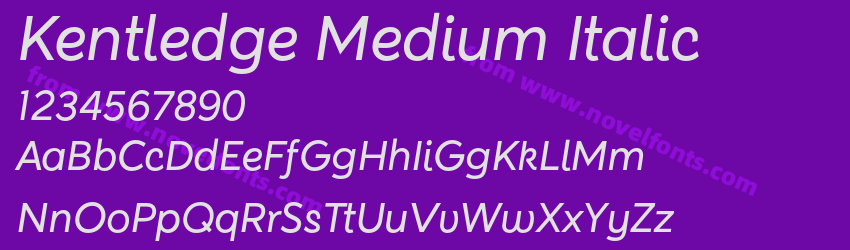 Kentledge Medium ItalicPreview Kentledge Medium ItalicPreview