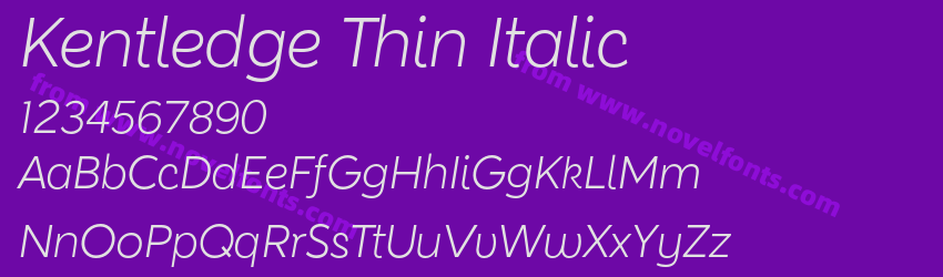 Kentledge Thin ItalicPreview Kentledge Thin ItalicPreview