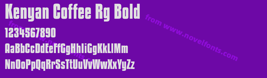 Kenyan Coffee Rg BoldPreview Kenyan Coffee Rg BoldPreview