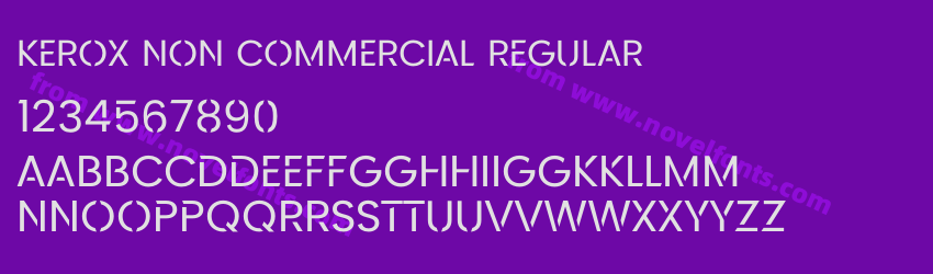Kerox Non Commercial RegularPreview Kerox Non Commercial RegularPreview