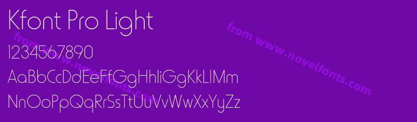 Kfont Pro LightPreview Kfont Pro LightPreview