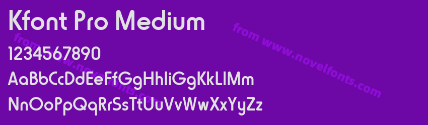 Kfont Pro MediumPreview Kfont Pro MediumPreview