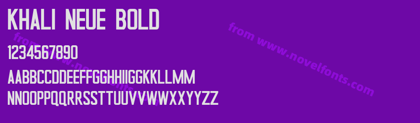 Khali Neue BoldPreview Khali Neue BoldPreview