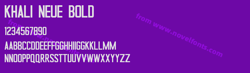 Khali Neue BoldPreview Khali Neue BoldPreview