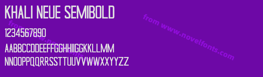 Khali Neue SemiboldPreview Khali Neue SemiboldPreview