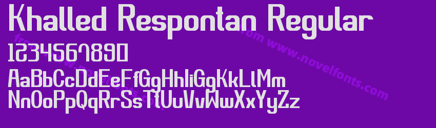 Khalled Respontan RegularPreview Khalled Respontan RegularPreview
