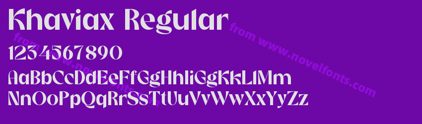 Khaviax RegularPreview Khaviax RegularPreview