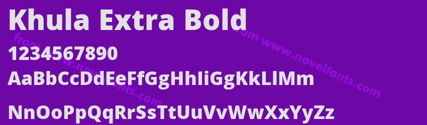 Khula Extra BoldPreview Khula Extra BoldPreview