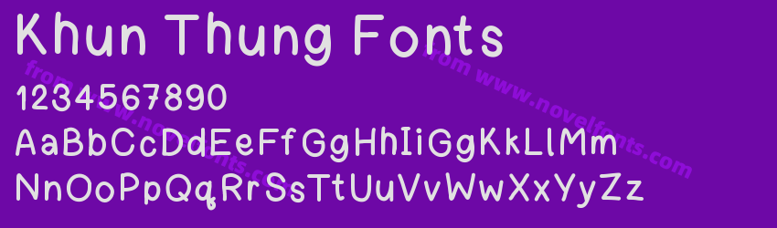 Khun Thung FontsPreview Khun Thung FontsPreview