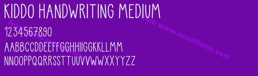 Kiddo Handwriting MediumPreview Kiddo Handwriting MediumPreview