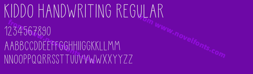 Kiddo Handwriting RegularPreview Kiddo Handwriting RegularPreview