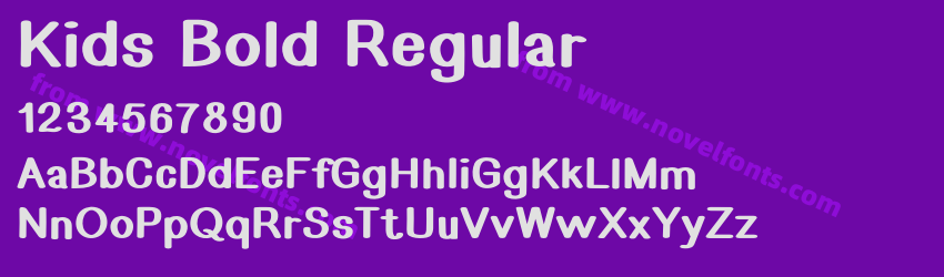 Kids Bold RegularPreview Kids Bold RegularPreview
