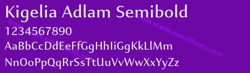 Kigelia Adlam SemiboldPreview Kigelia Adlam SemiboldPreview