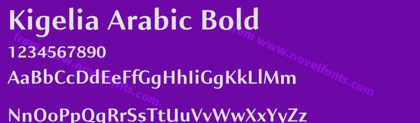 Kigelia Arabic BoldPreview Kigelia Arabic BoldPreview