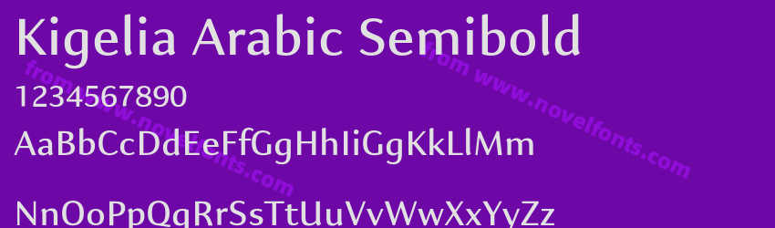 Kigelia Arabic SemiboldPreview Kigelia Arabic SemiboldPreview