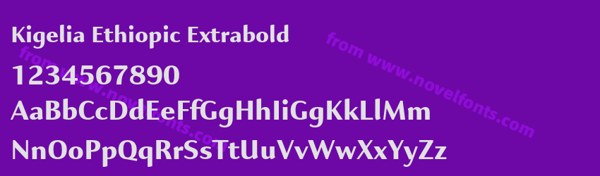 Kigelia Ethiopic ExtraboldPreview Kigelia Ethiopic ExtraboldPreview