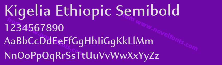 Kigelia Ethiopic SemiboldPreview Kigelia Ethiopic SemiboldPreview