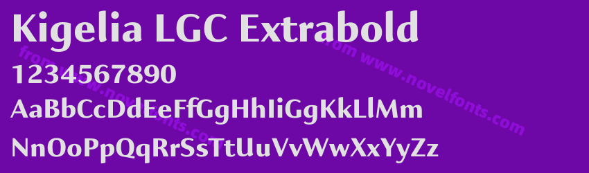 Kigelia LGC ExtraboldPreview Kigelia LGC ExtraboldPreview