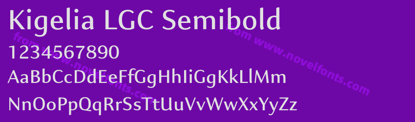 Kigelia LGC SemiboldPreview Kigelia LGC SemiboldPreview