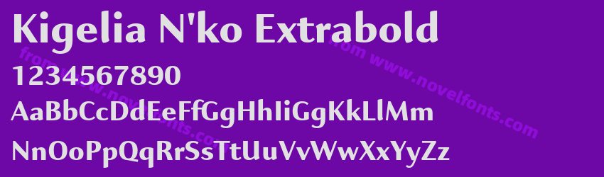 Kigelia N'ko ExtraboldPreview Kigelia N'ko ExtraboldPreview