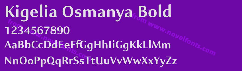 Kigelia Osmanya BoldPreview Kigelia Osmanya BoldPreview