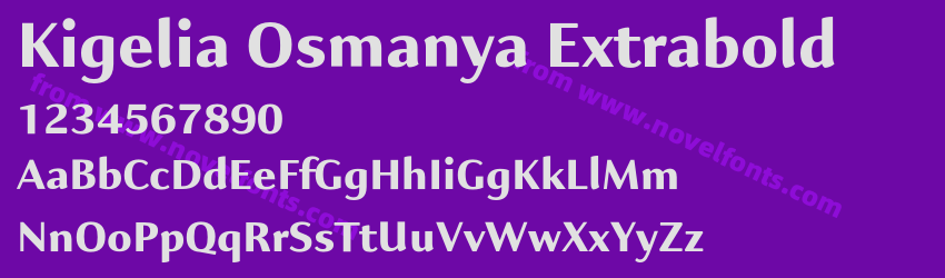 Kigelia Osmanya ExtraboldPreview Kigelia Osmanya ExtraboldPreview