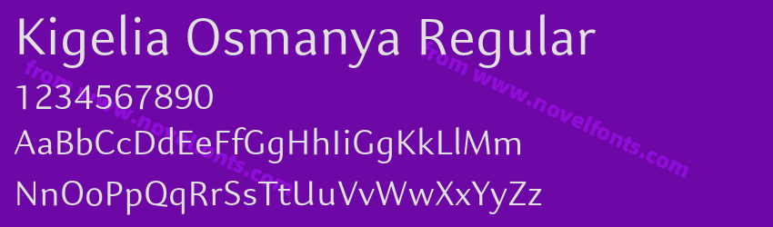 Kigelia Osmanya RegularPreview Kigelia Osmanya RegularPreview