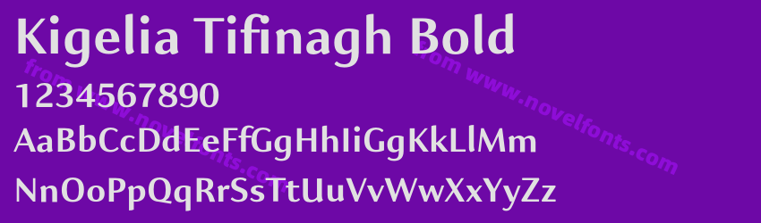 Kigelia Tifinagh BoldPreview Kigelia Tifinagh BoldPreview
