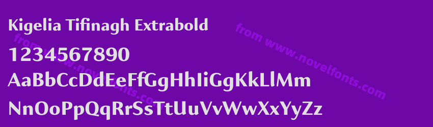Kigelia Tifinagh ExtraboldPreview Kigelia Tifinagh ExtraboldPreview