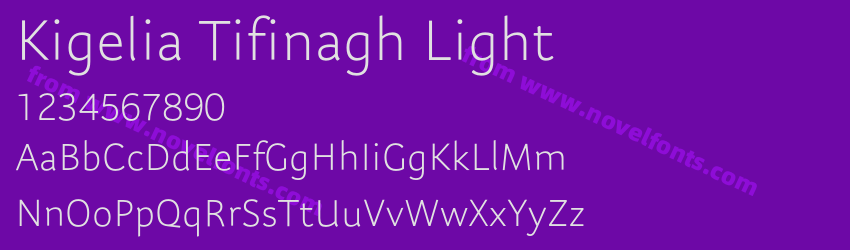 Kigelia Tifinagh LightPreview Kigelia Tifinagh LightPreview