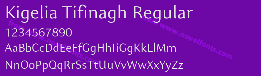 Kigelia Tifinagh RegularPreview Kigelia Tifinagh RegularPreview