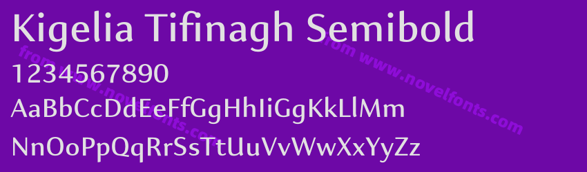 Kigelia Tifinagh SemiboldPreview Kigelia Tifinagh SemiboldPreview