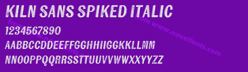 Kiln Sans Spiked ItalicPreview Kiln Sans Spiked ItalicPreview
