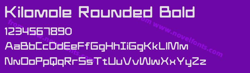 Kilomole Rounded BoldPreview Kilomole Rounded BoldPreview