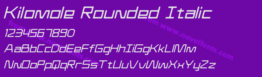 Kilomole Rounded ItalicPreview Kilomole Rounded ItalicPreview