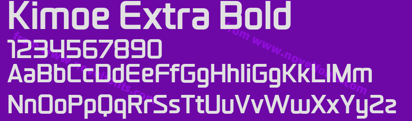 Kimoe Extra BoldPreview Kimoe Extra BoldPreview