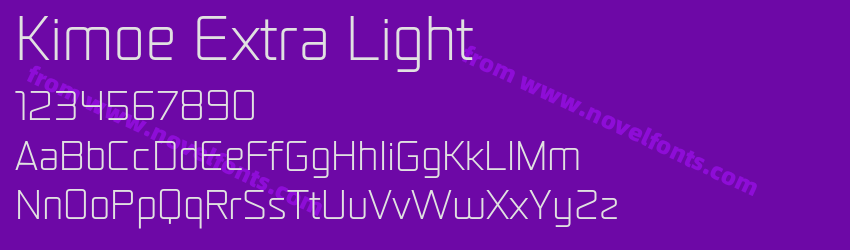 Kimoe Extra LightPreview Kimoe Extra LightPreview