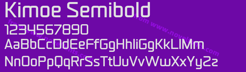 Kimoe SemiboldPreview Kimoe SemiboldPreview