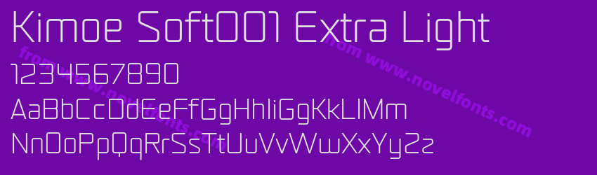 Kimoe Soft001 Extra LightPreview Kimoe Soft001 Extra LightPreview