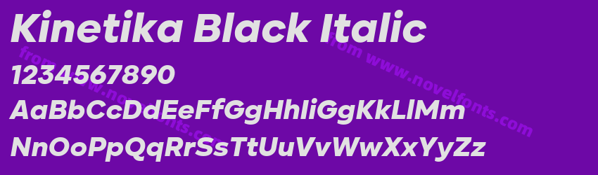 Kinetika Black ItalicPreview Kinetika Black ItalicPreview