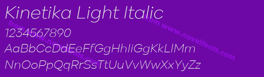 Kinetika Light ItalicPreview Kinetika Light ItalicPreview