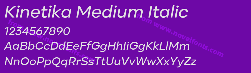 Kinetika Medium ItalicPreview Kinetika Medium ItalicPreview
