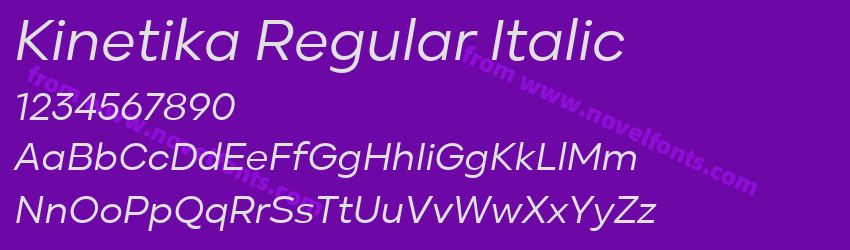 Kinetika Regular ItalicPreview Kinetika Regular ItalicPreview