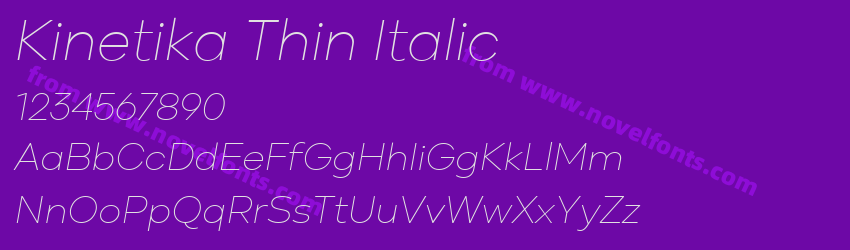 Kinetika Thin ItalicPreview Kinetika Thin ItalicPreview