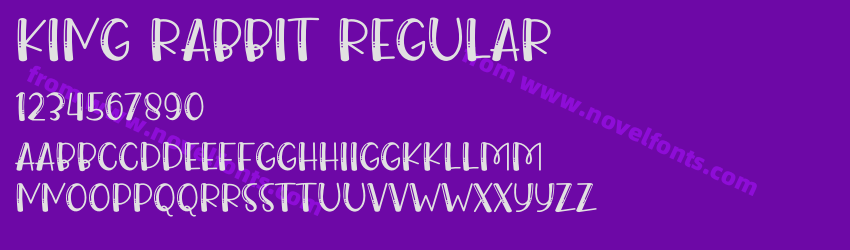 King Rabbit RegularPreview King Rabbit RegularPreview