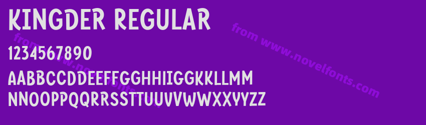 Kingder RegularPreview Kingder RegularPreview