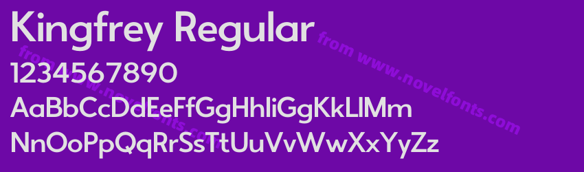 Kingfrey RegularPreview Kingfrey RegularPreview