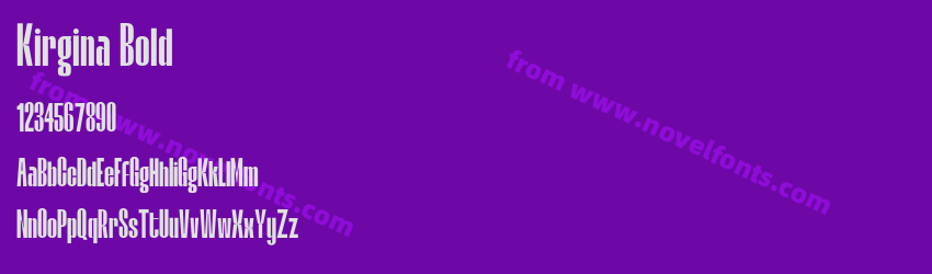 Kirgina BoldPreview Kirgina BoldPreview