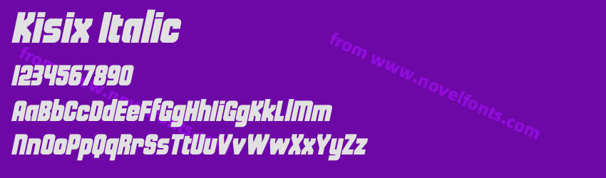 Kisix ItalicPreview Kisix ItalicPreview
